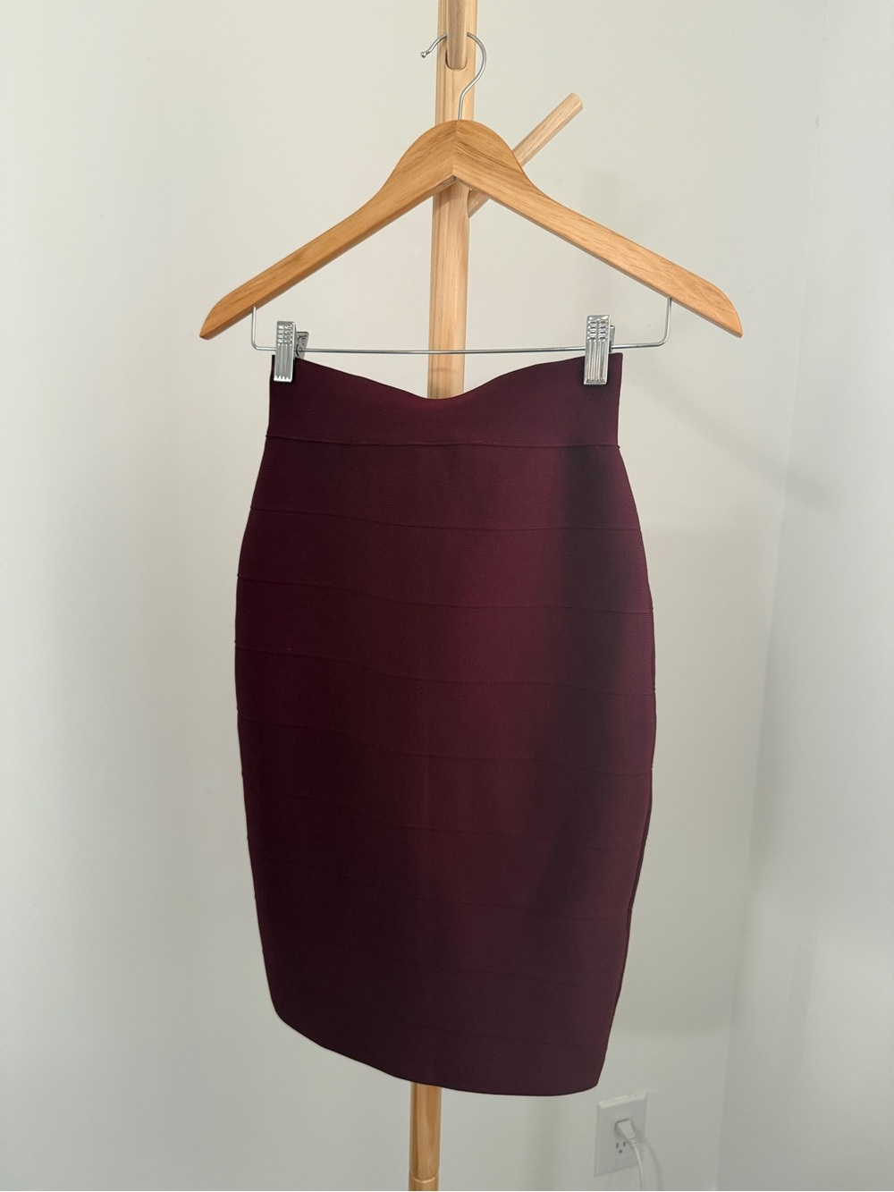 Windsor Burgundy Pencil Skirt